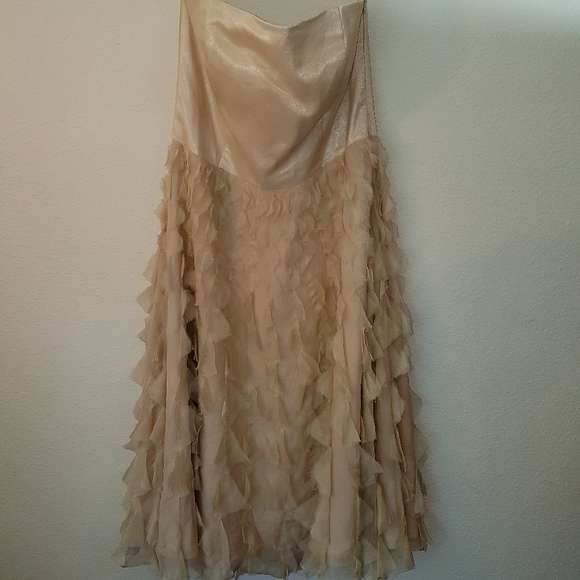 White house Black market silk dress, size 10, J290 - Picture 2 of 16